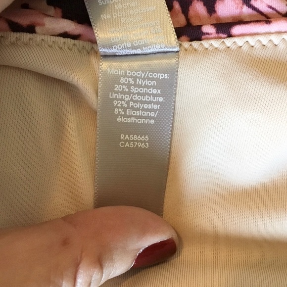 NWOT Chelsea 28 High Neck Scalloped One-Piece Swimsuit - XXL - Picture 9 of 10